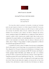 GRAAT Issue # 2 – June 2007 Queering the Prisoner : Tirer Le Bon