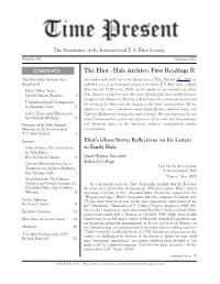 The Eliot - Hale Archive: First Readings II the Eliot-Hale Archive: First Our Readers Will Recall That in the Spring Issue of Time Present (No
