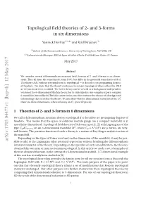Topological Field Theories of 2- and 3-Forms in Six Dimensions