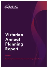 Victorian Annual Planning Report