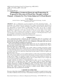 3Dmodelling of Arunavati Reservoir and Preparation Of