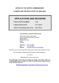 Applications and Decisions