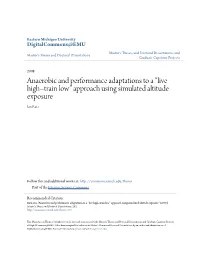 Approach Using Simulated Altitude Exposure Ian Ratz