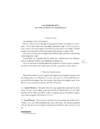 Cs51 Problem Set 0: Getting Started on Windows 10 0