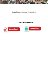 Lego Custom Modular Instructions