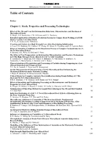 Table of Contents