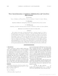Wave–Current Interaction: a Comparison of Radiation-Stress and Vortex-Force Representations