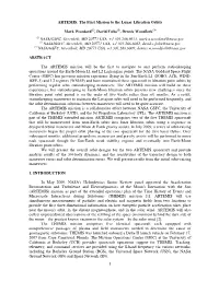 ARTEMIS: the First Mission to the Lunar Libration Orbits