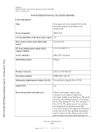 Non-Interventional (Ni) Study Report