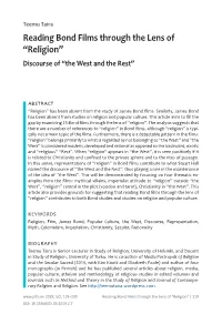 Reading Bond Films Through the Lens of “Religion” Discourse of “The West and the Rest”