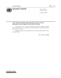 Security Council Distr.: General 24 October 2001