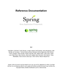 Spring-Framework-Ref