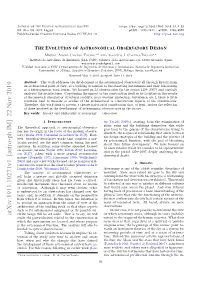 The Evolution of Astronomical Observatory Design
