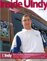 Uindy's NFL Connection Student Intern Stephen Jones