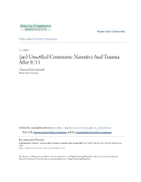 An) Unsettled Commons: Narrative and Trauma After 9/11" (2017