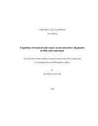 Cognition of Musical and Visual Accent Structure Alignment in Film and Animation