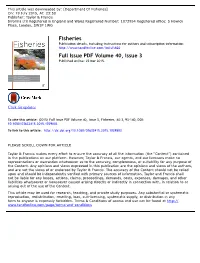 Fisheries Full Issue PDF Volume 40, Issue 3