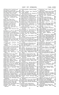List of Streets. Car-Com