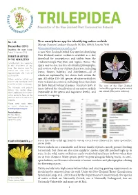 New Smartphone App for Identifying Native Orchids