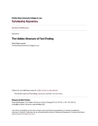 The Hidden Structure of Fact-Finding