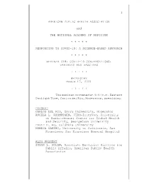 Variants and Vaccines