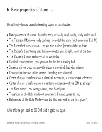 6. Basic Properties of Atoms
