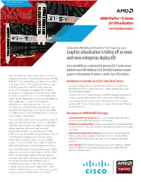 AMD Firepro™ S7150 X2 Server GPU Data Sheet