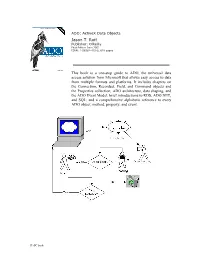 Jason T. Roff This Book Is a One-Stop Guide to ADO, the Universal Data