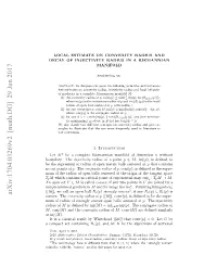 Local Estimate on Convexity Radius and Decay of Injectivity Radius in A
