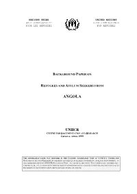 Angola Background Paper