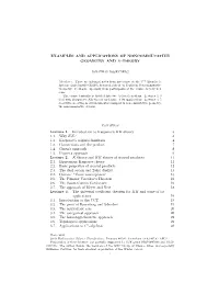Examples and Applications of Noncommutative Geometry and K-Theory
