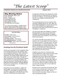 May/June 2012 Newsletter