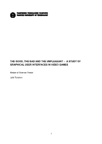 A Study of Graphical User Interfaces in Video Games