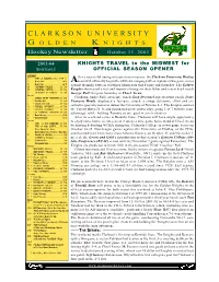 Clarkson University Hockey 11 UNIV