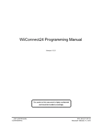 Wiiconnect24 Programming Manual