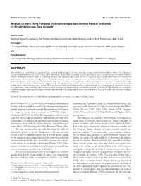 Annual Growth Ring Patterns in Brachystegia Spiciformis Reveal Inﬂuence of Precipitation on Tree Growth1