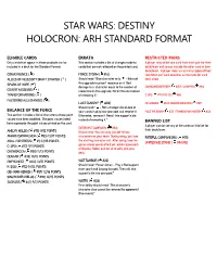 Destiny Holocron: Arh Standard Format