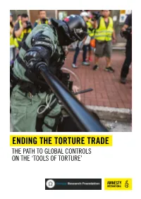Ending the Torture Trade: the Path to Global Controls On