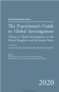 GIR's the Practitioner's Guide to Global Investigations