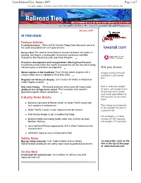 Iowarail.Com/Resources/Newsletter/Archive.Htm