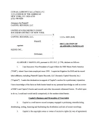 Plaintiff's Declarations