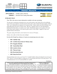 Service Bulletin