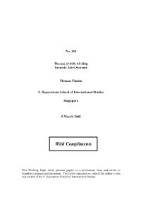 The Use of the SOLAS Ship Security Alert Systems