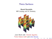 Theta Surfaces