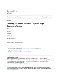Clustering and Halo Abundances in Early Dark Energy Cosmological Models