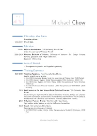Michael Chow –