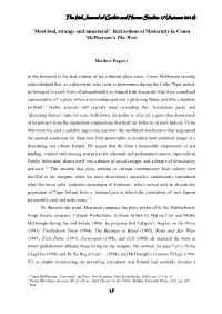 Refractions of Modernity in Conor Mcpherson's the Weir
