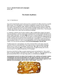 The Asiatic Scythians