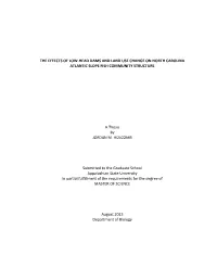 The Effects of Low-Head Dams and Land Use Change on North Carolina Atlantic Slope Fish Community Structure