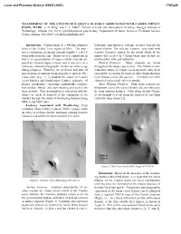 Weathering of the Continuous Ejecta Blanket Associated with Cassini Impact Basin, Mars